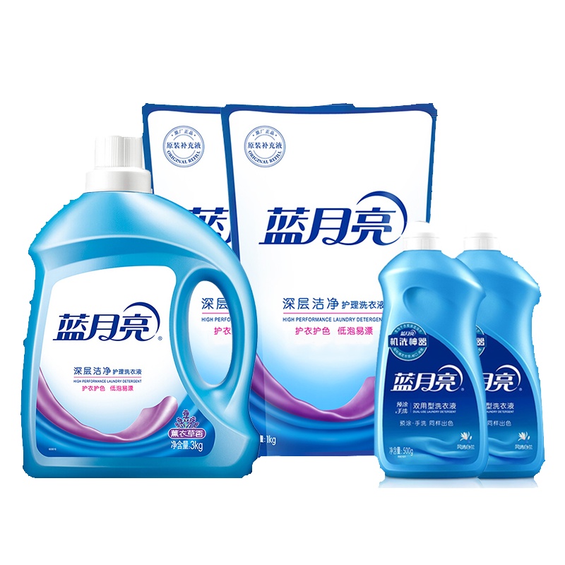 蓝月亮 3kg洁净薰+1kg洁净薰袋*2+500g手洗翻盖*2 单位:件