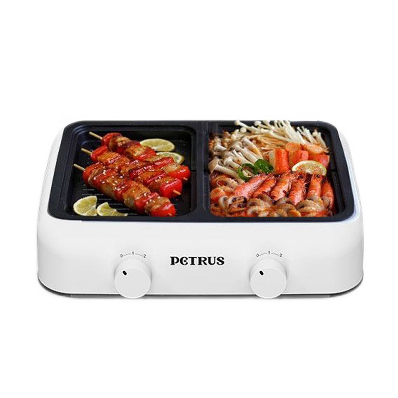 柏翠PE5100多功能烧烤锅火锅料理锅电烤盘烧烤炉家用网红电火锅