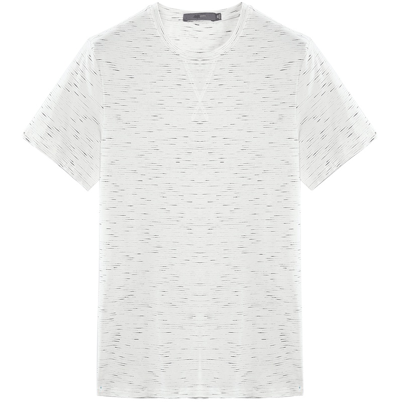 黑鲸简约打底短袖T恤夏季男装舒适圆领套头衫男CNTBJ28192A