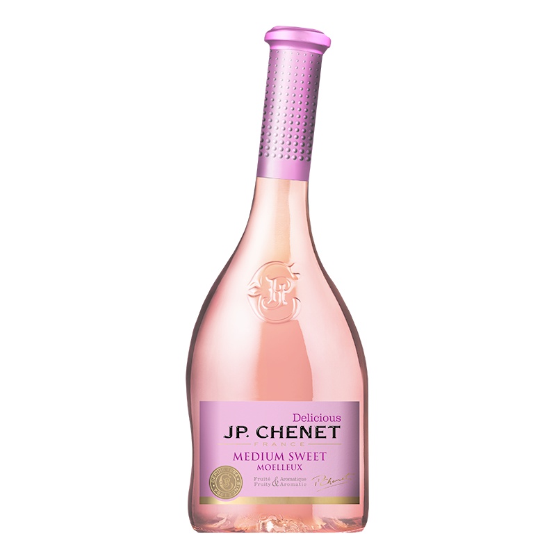 法国原瓶进口 香奈(J.P.CHENET) 甜蜜系列女士半甜型桃红葡萄酒750ML单支