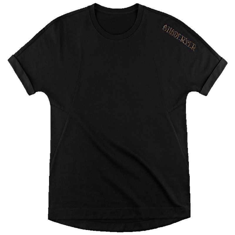 布先生新款纯棉短袖T恤 圆领上衣刺绣印花男士体恤AT10505