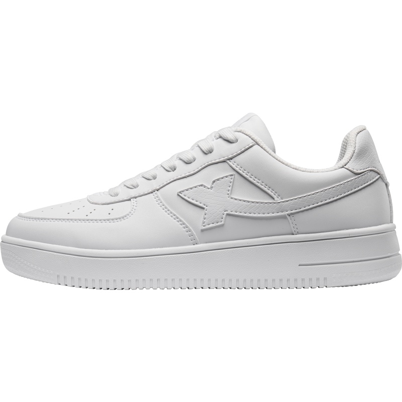 特步白色板鞋男2019夏季新款休闲鞋百搭低帮运动鞋潮流滑板鞋黑色