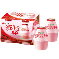 宾格瑞 草莓味牛奶饮料238ml*4(每周四发货)