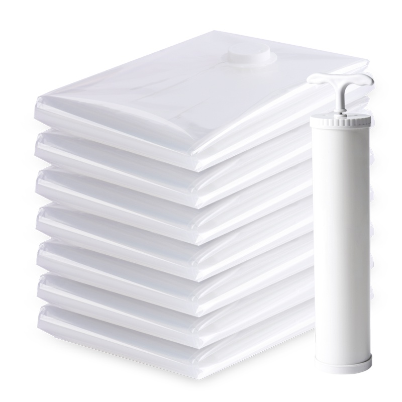 喔爸真空收纳压缩袋 环保安全无异味衣物收纳袋10件套 含加大抽气泵