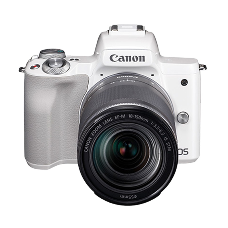 佳能(Canon)EOS M50 白色 EF-M18-150mm f/3.5-6.3 IS STM银色数码微单套机