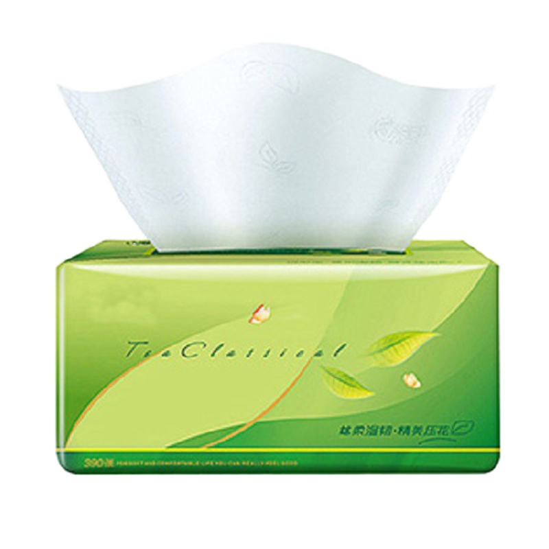 柔妮(RHONE)心相印抽纸 茶语丝享系列3层130抽面巾纸*24包纸巾