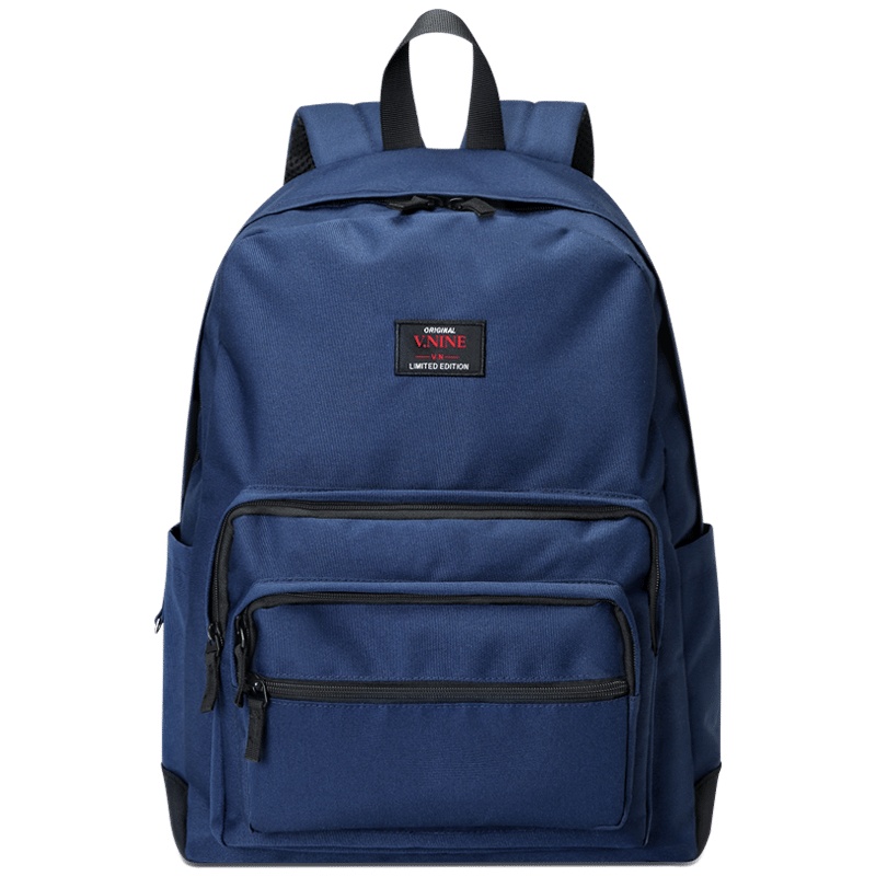 第九城（V.NINE） 男士双肩背包大容量15.6英寸电脑包防水短途旅行背包14英寸大中学生休闲书包