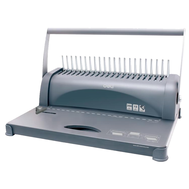 得力 3871装订机梳式胶圈装订机办公用品A4打孔机器 轻松省力(单位:件)