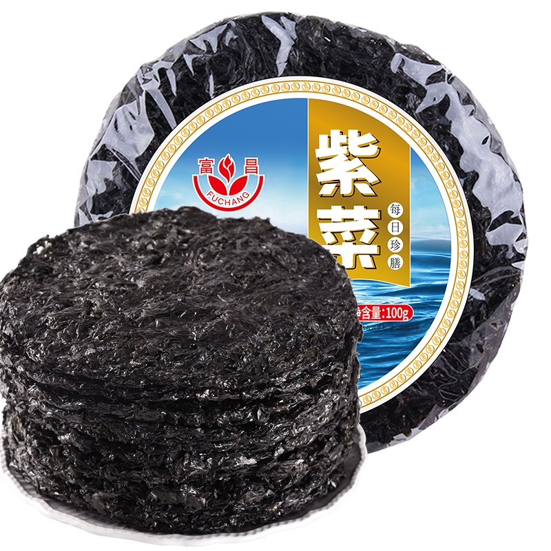 富昌紫菜200g(100g*2袋)深海头水紫菜自然晾晒干货海鲜 寿司包饭