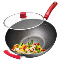 苏泊尔(SUPOR)麦饭石不粘锅煎炒锅平底锅 星星石系列健康32cm家用少油烟燃气电磁炉适用炒菜锅具炒菜锅 PC32W3