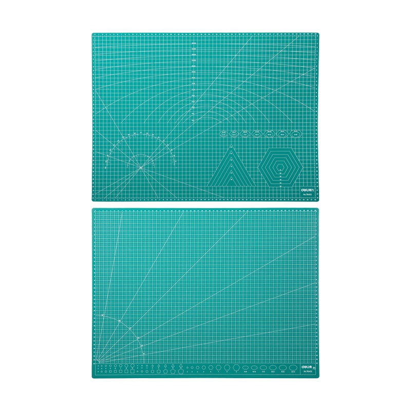 得力(deli)78400切割垫板 A4手工雕刻板桌面刻板防割垫学生美工裁纸工作台垫板 双面刻度可重复切割