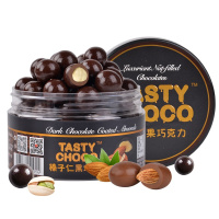 可味150克扁桃仁坚果黑巧克力