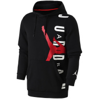耐克男装卫衣Jordan连帽长袖针织时尚休闲运动服AO0447 L CD5871-010黑+健身红