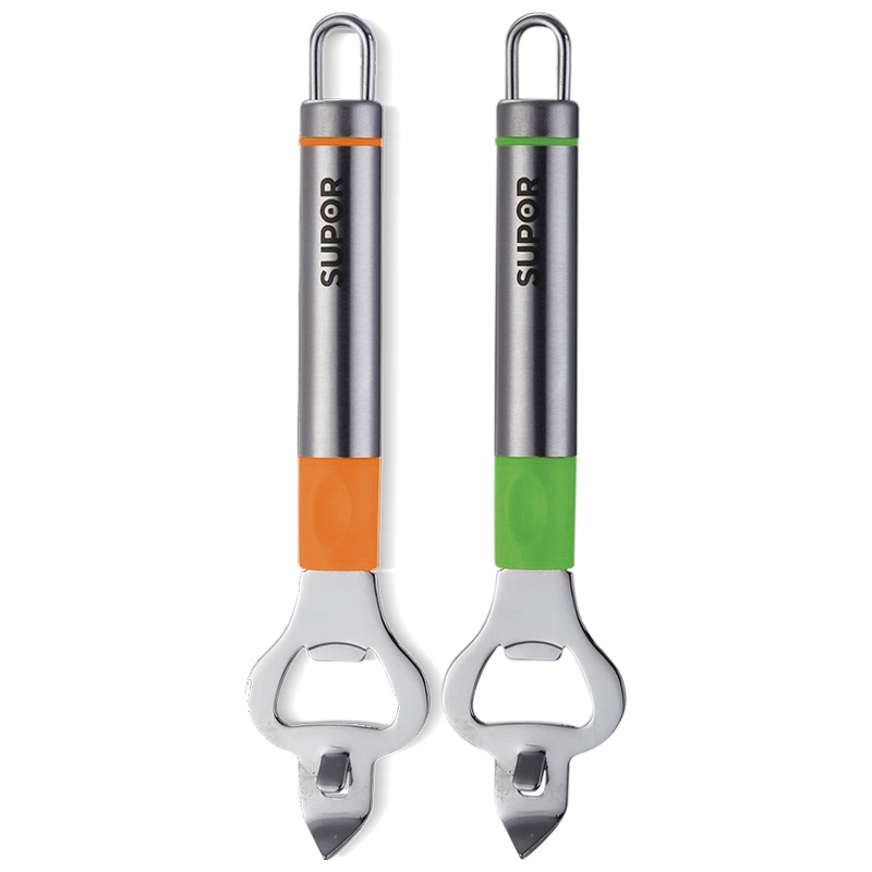 苏泊尔(SUPOR)银悦系列厨房小工具啤酒开瓶器不锈钢多功能罐头开瓶器 KG03A1