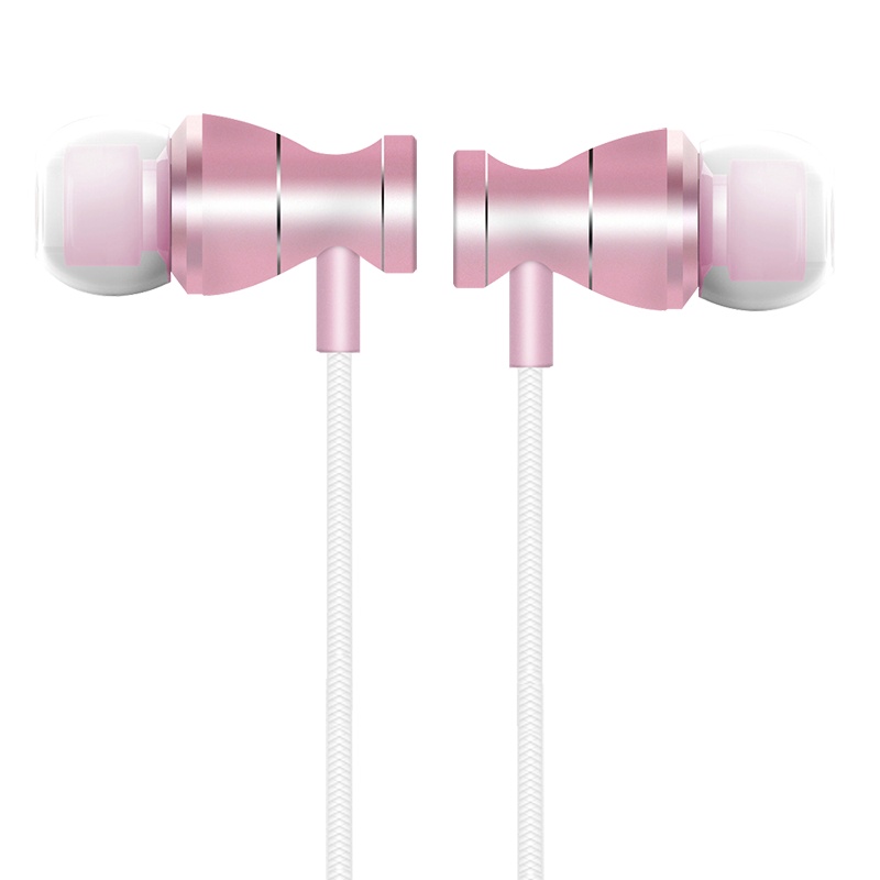 铁达信TD-160粉色耳机入耳式适用vivo华为oppo苹果小米安卓手机通用男女耳塞带麦K歌吃鸡超重低音圆孔线控