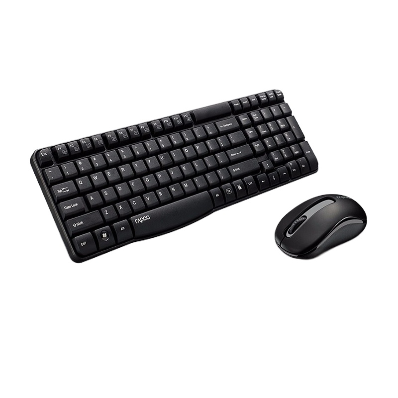 (HD)雷柏 1800mini 办公用 无线鼠标键盘套装 (计价单位:个)黑色