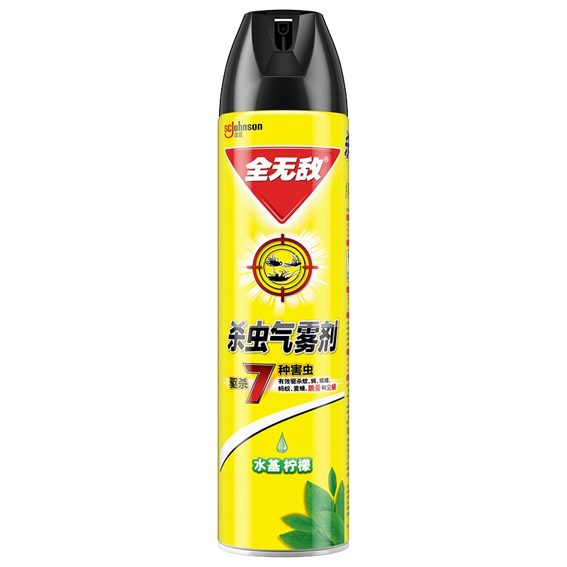 全无敌 杀虫气雾剂 柠檬香型 600ml 灭蟑 杀蟑 杀飞虫 灭虫剂 除虫剂 杀虫水 杀虫剂[新老包装随机发货]