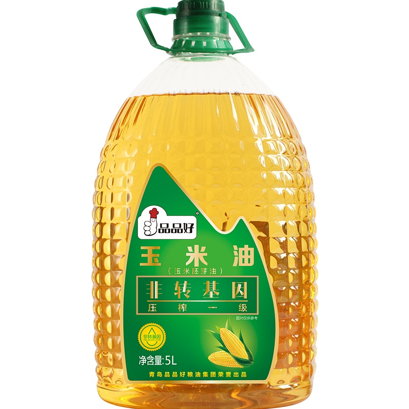 品品好玉米胚芽油桶装家用粮油食用油压榨5L