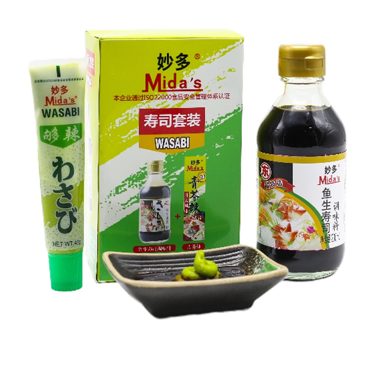 妙多寿司套装 寿司酱油200ml+青芥辣43g