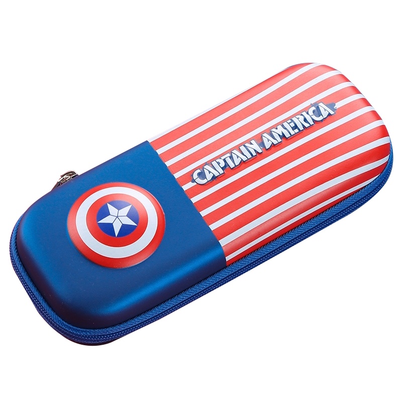 迪士尼(Disney)笔袋文具盒 可爱卡通铅笔盒 多层多功能简约收纳包 学生儿童奖品铅笔袋 蜘蛛侠美队笔盒