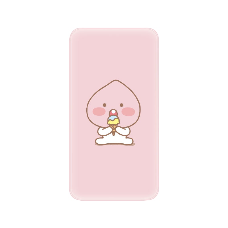 SOLOVE素乐KAKAO联名充电宝10000毫安超薄大容量便携可爱女生创意移动电源适用于oppo苹果华为小米-啵啵桃