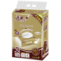 洁柔(C&S)抽纸 金尊 3层 130 抽面巾纸*24包 (M号纸巾 金色尊贵 纯韧高端软抽)