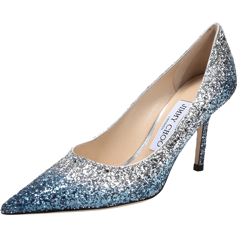 JIMMY CHOO 周仰杰 女士闪光面料尖头高跟鞋 LOVE 85 VKG 204