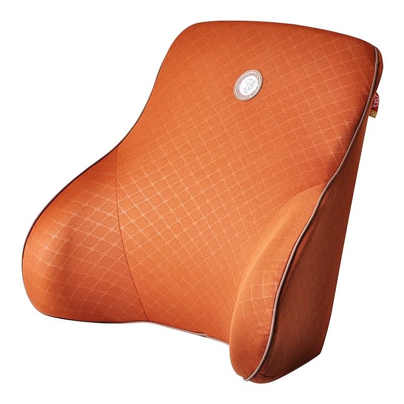 GiGi汽车腰靠 腰枕 G-1563负离子太空记忆棉车用办公用健康靠垫 腰靠枕咖啡棕