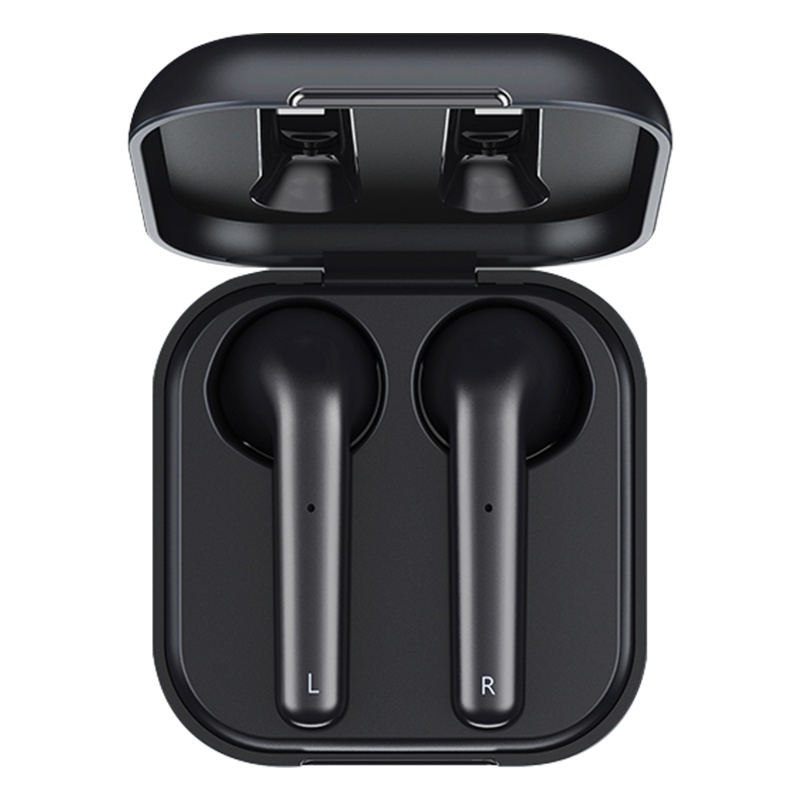 REMAX 蓝牙耳机 黑色TWS真无线 双耳降噪半入耳式 适用华为苹果小米安卓手机 音乐听歌5.0小型迷你超长待机高音质