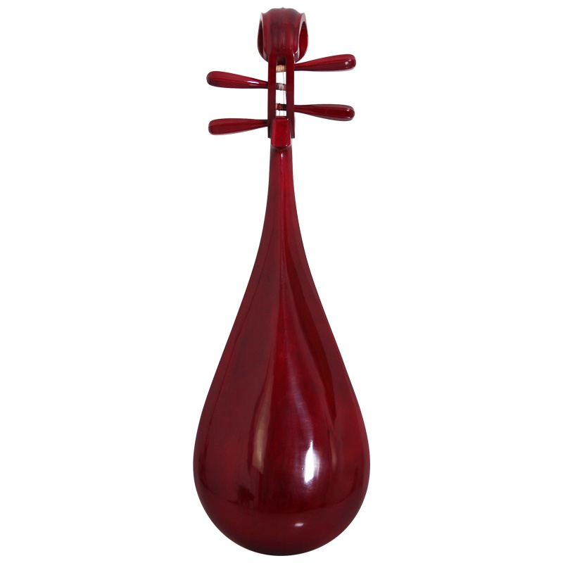 梵巢 琵琶 儿童 初学入 练习 PP-01 红色 上漆 硬木 梧桐木 面板 学生 演奏 用琴 硬木标准 花鸟款