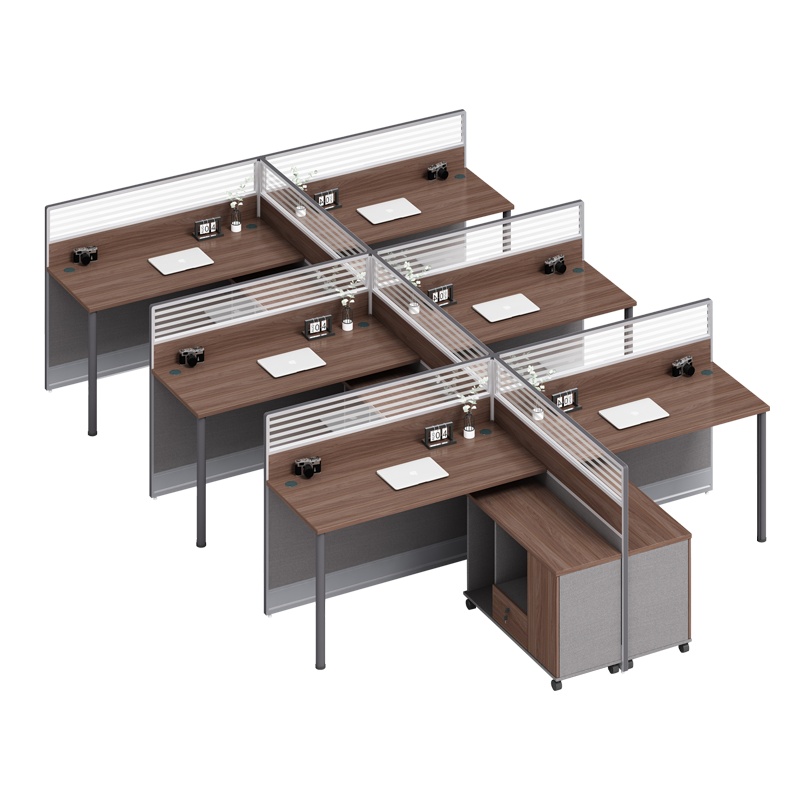 科朔 办公桌职员桌 员工桌 板式屏风班台桌 六人位 KS-06L3018