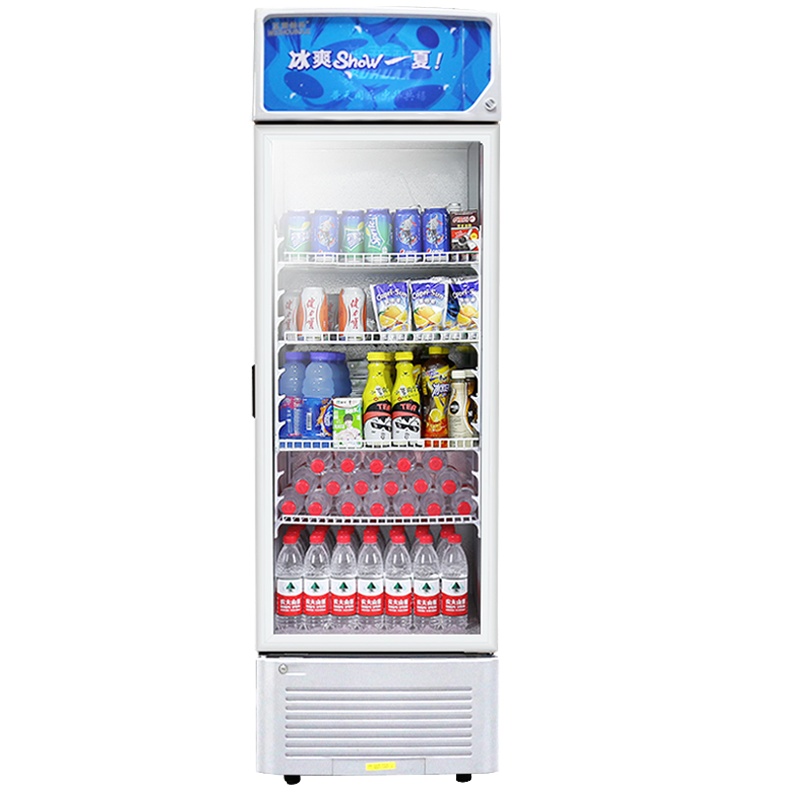 五洲伯乐(WUZHOUBOLE)LC-288 288升 商用展示柜 侧开门 冷柜 冷藏 陈列柜 饮料柜 保鲜柜(白色)