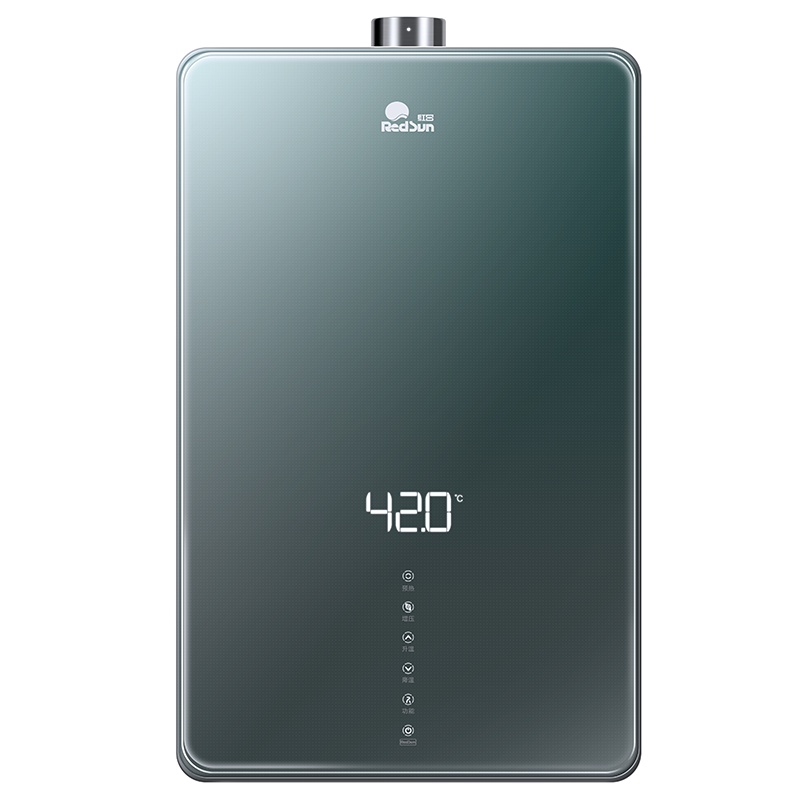 红日镜面视界燃气灶热水器智能恒温多重保护一键零冷水16L家用ELB16T天然气