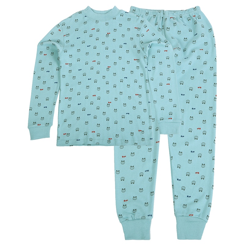 红豆儿童纯棉内衣套装男童中领套装舒适柔软秋衣秋裤套装