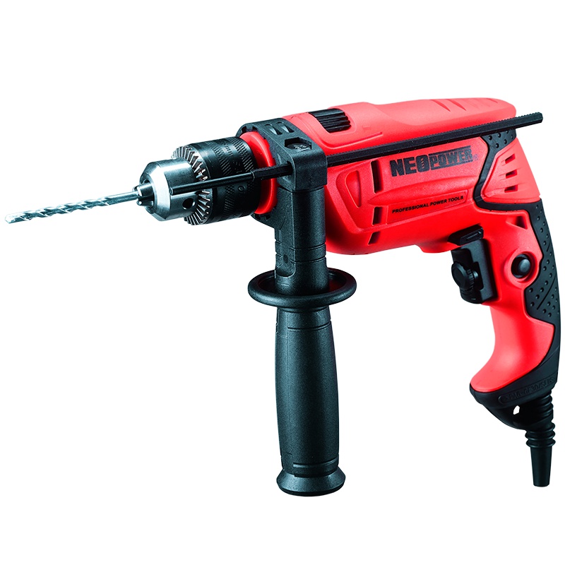尼奥动力 neopower 家用冲击钻套装正反转无级调速全功能冲击钻500W电钻工具箱 Y2903