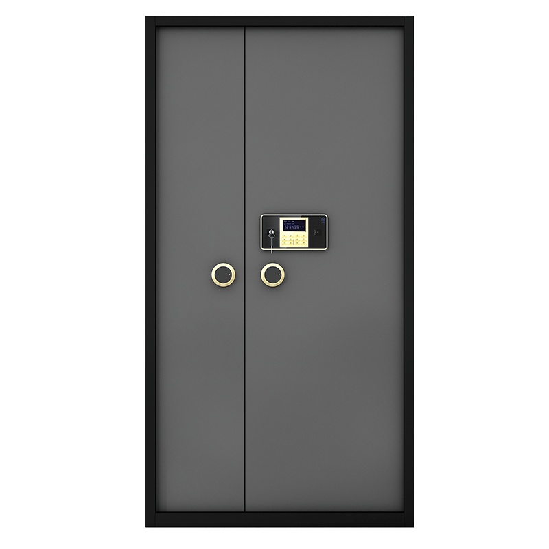 卓澳(ZHUOAO)保险柜保密柜大型办公柜密码文件柜资料柜珠宝存放柜加厚保险箱-灰色指纹锁