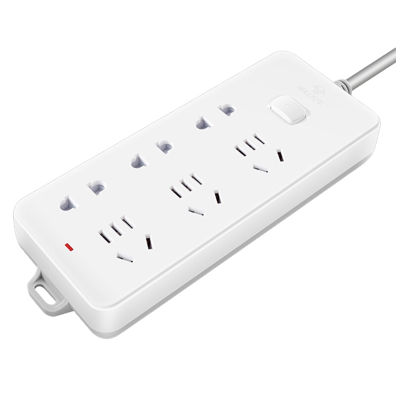 公牛(BULL)新国标插座 插线板/插排排插/接线板/拖线板 GN-402 6位总控全长3米