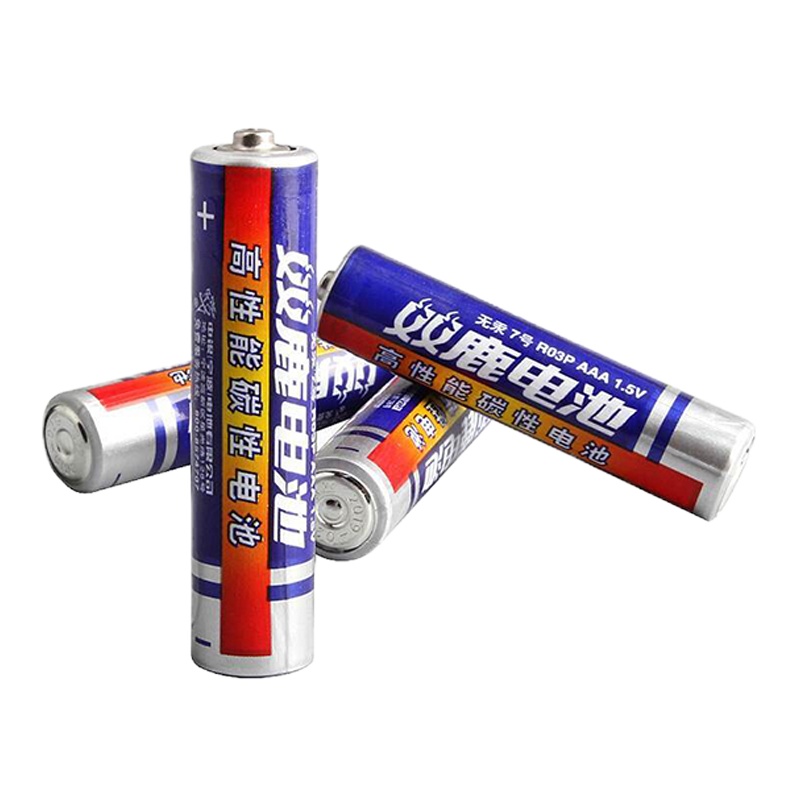 双鹿 R03PVC 蓝骑士碳性7号 电池 R03PVC 4节/缩卡 (计价单位:卡)