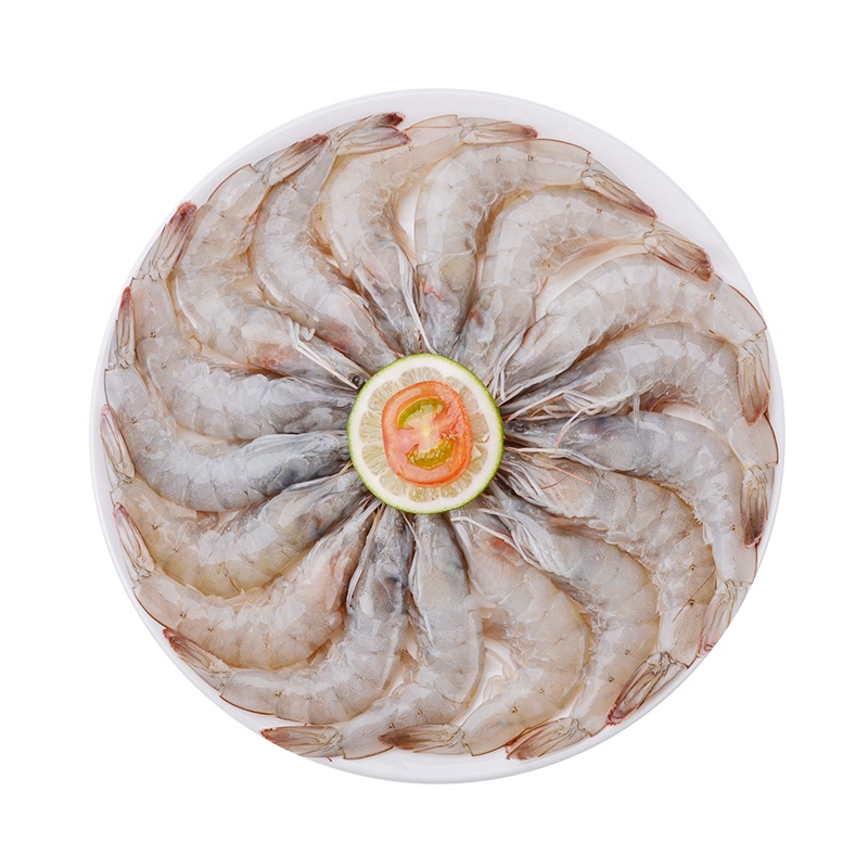 海买 Santa 原装进口厄瓜多尔白虾1.65kg/盒(60-70只/kg)