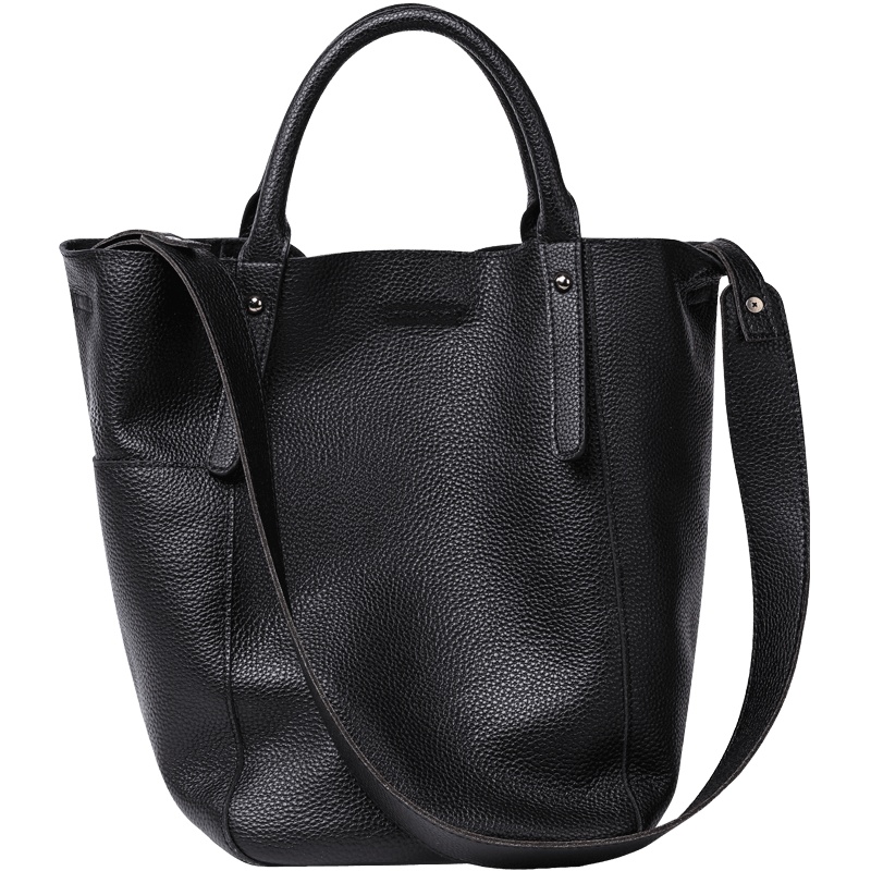 Viney真皮包包女包新款秋冬时尚水桶包斜挎包大容量手提单肩包潮