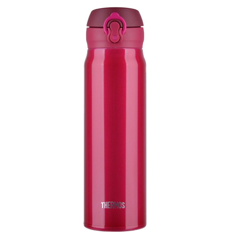[一键开启]THERMOS膳魔師 长效保冷保温杯通用真空304不锈钢 轻盈便携600ml JNL-603 CRB 玫瑰粉