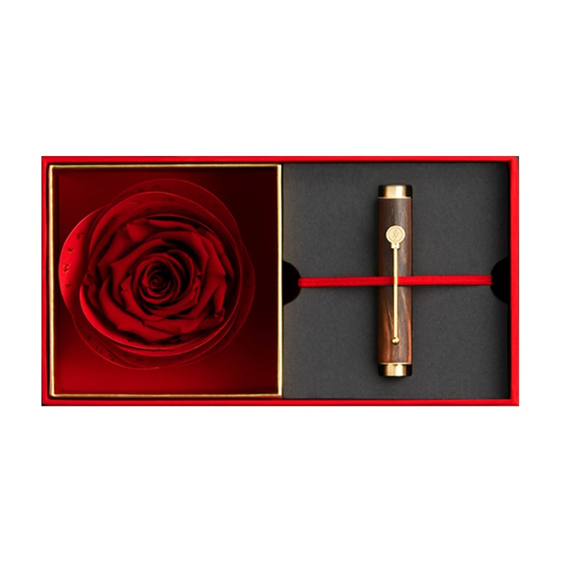 意外设计 小时光便携钢笔花信礼盒 (经典版) 黑檀木 EF尖