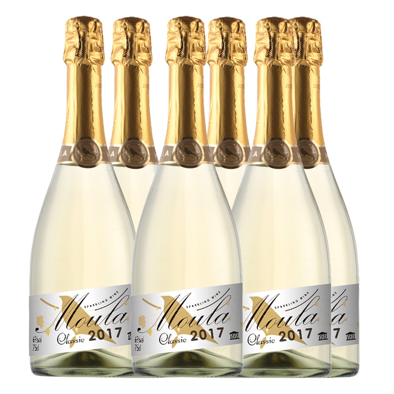 慕拉(MOULA)冰酒 莫斯卡托起泡酒 清新女士少女起泡酒甜型白葡萄起泡酒 750*6支