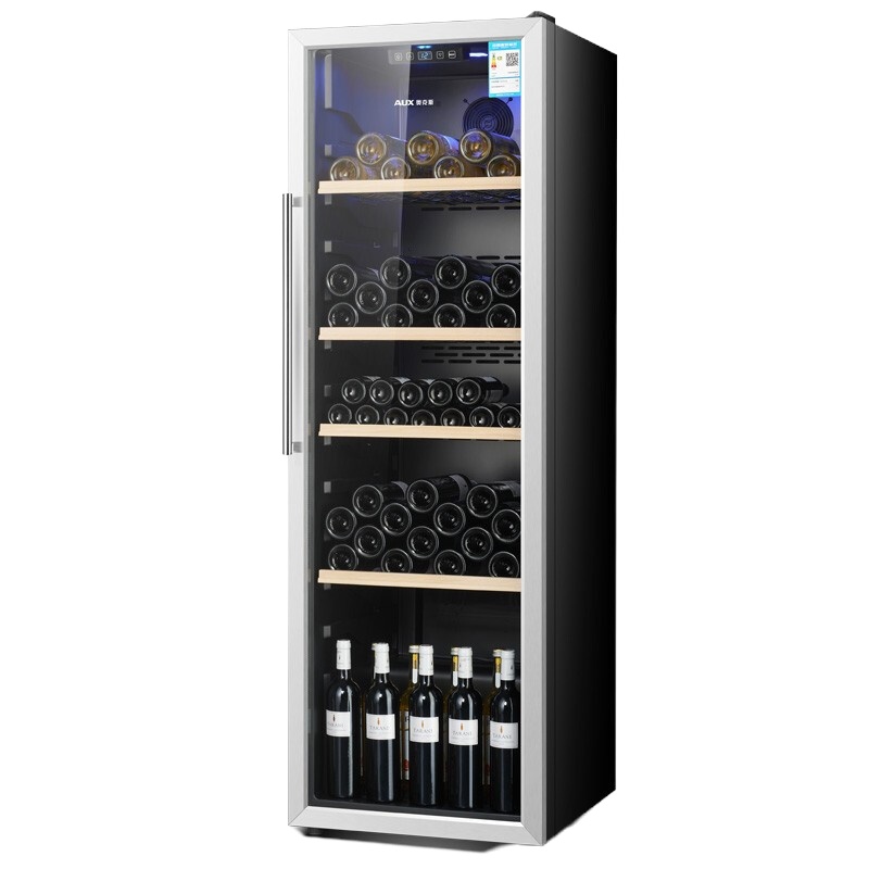 奥克斯JC-310酒柜 风冷无霜恒温酒柜多层防护单门冰吧智能温控
