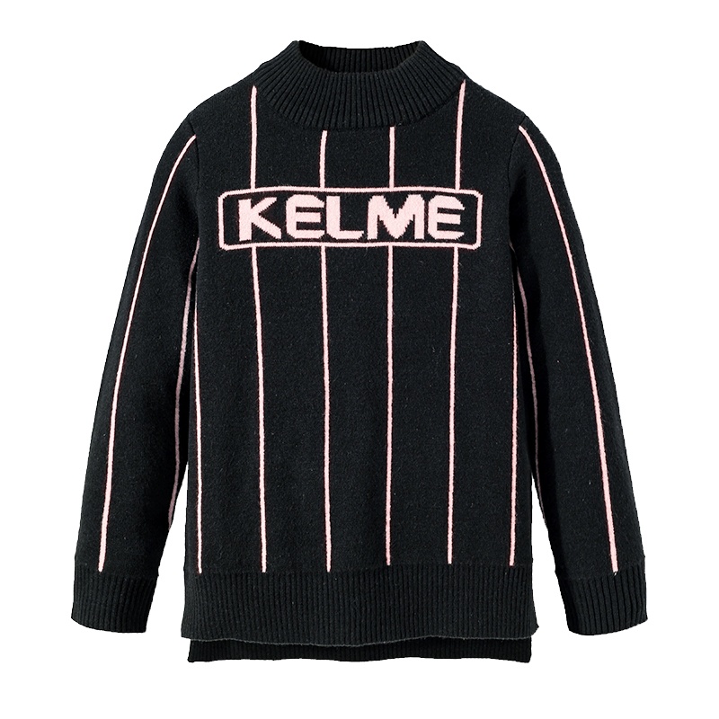 kelme（kids）女童毛衣2020新款春季儿童上衣连帽针织衫洋气女童