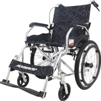 迈德斯特老人轮椅轻便折叠小代步车多功能残疾人手推车轮椅车老年人手刹轮椅-117-净重16KG
