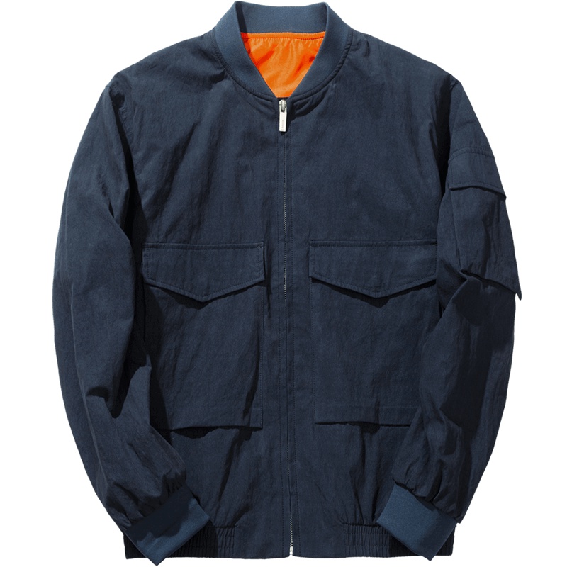 千纸鹤男装休闲夹克上衣2019新款青年潮流帅气棒球外套男秋30215