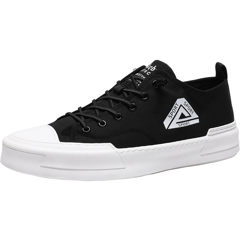 红蜻蜓男鞋春季鞋休闲平底板鞋帆布鞋男韩版潮流百搭板鞋WTA20340