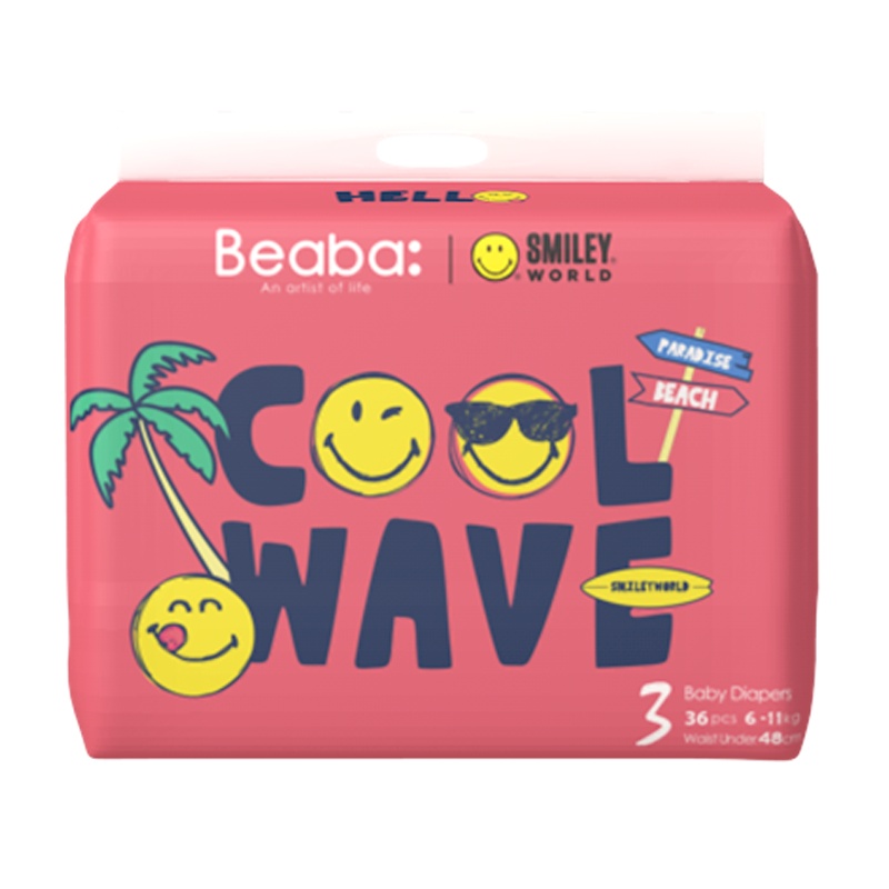 BEABA Smiley 笑脸系列纸尿裤M码36片