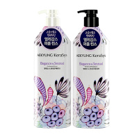 爱敬 科娜洗丝 韩国进口洗发护发套装 紫色香水系列(抚平毛糙 滋养柔顺) 600ml*2瓶